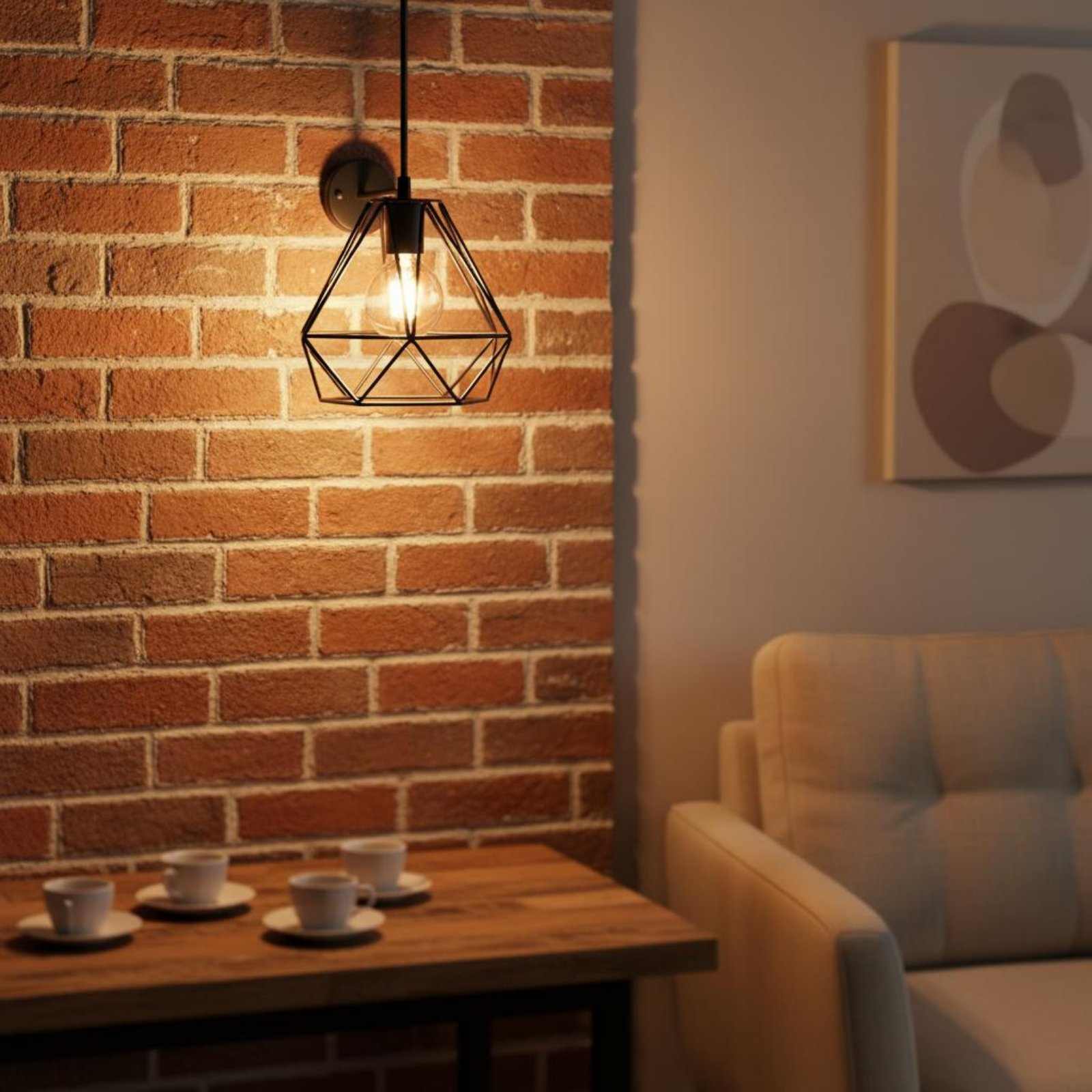 Geometric Lamp Shade - Kap Lampu Bentuk Belah Ketupat Kap