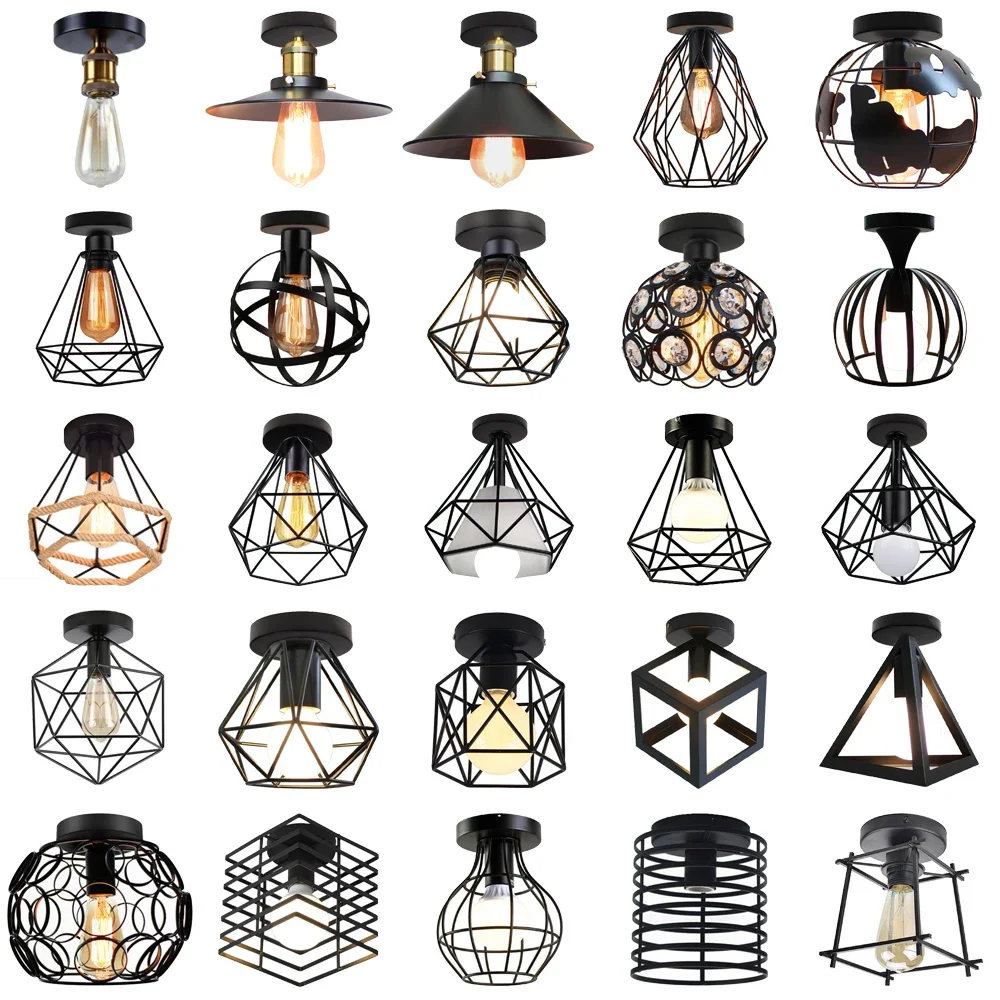 Decor Lighting Returns - Lampu langit-langit besi antik kembali koridor