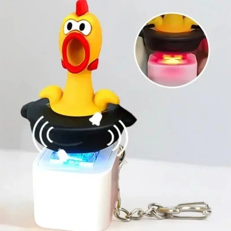 Pendant Light Shade - 1-2 Buah Gantungan Kunci Ayam Berteriak