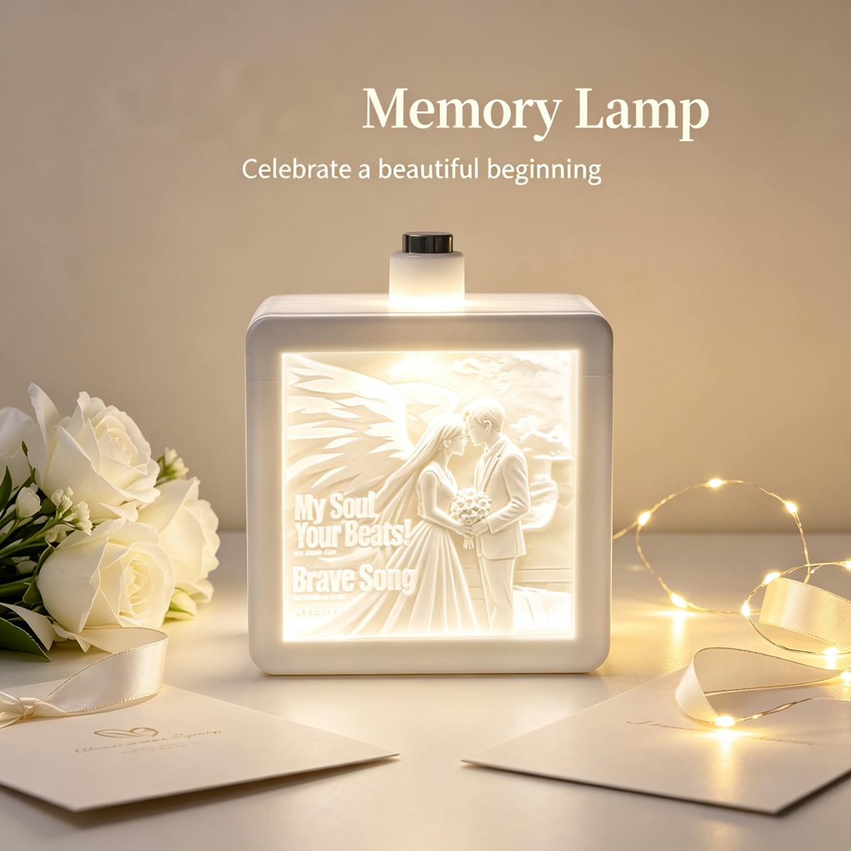 Lighting Decoration For Wedding - Lampu Malam LED dengan Ukiran Foto