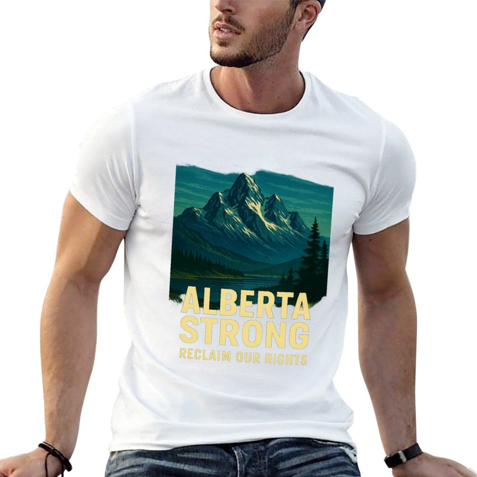 Alberta Lighting & Decor Photos - Alberta Strong T-Shirt Kasual Ringan Musim