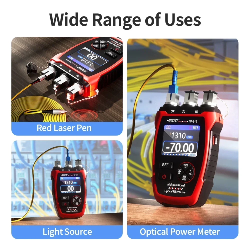 Lighting Visual - NOYAFA Tester serat optik pengukur daya
