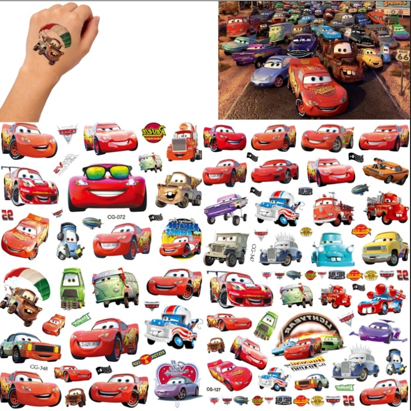 Lighting Mcqueen Decor - Tato Temporer Anak-Anak Disney Cars |