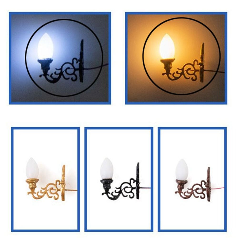 Baru 1.7*2Cm Rumah Boneka Lamp - Lighting Metal Wall Decor ulasan dan harga