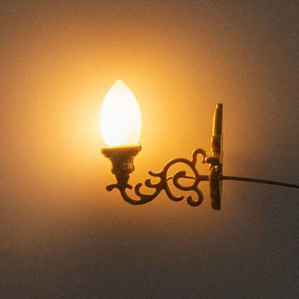 Baru 1.7*2Cm Rumah Boneka Lamp - Lighting Metal Wall Decor ulasan dan harga