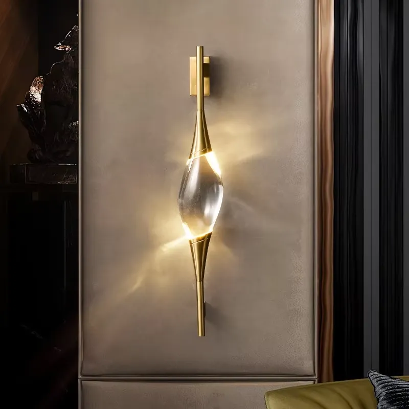 Lampu Dinding LED Kristal Emas - Lighting Decor For Home ulasan dan harga