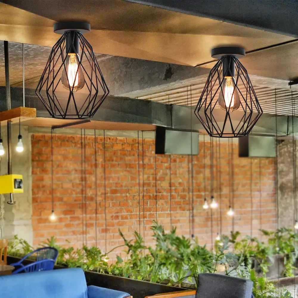 Lampu langit-langit besi antik - Decor Lighting Returns ulasan dan harga