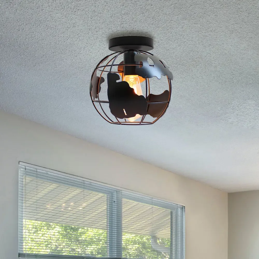 Lampu langit-langit besi antik - Decor Lighting Returns ulasan dan harga