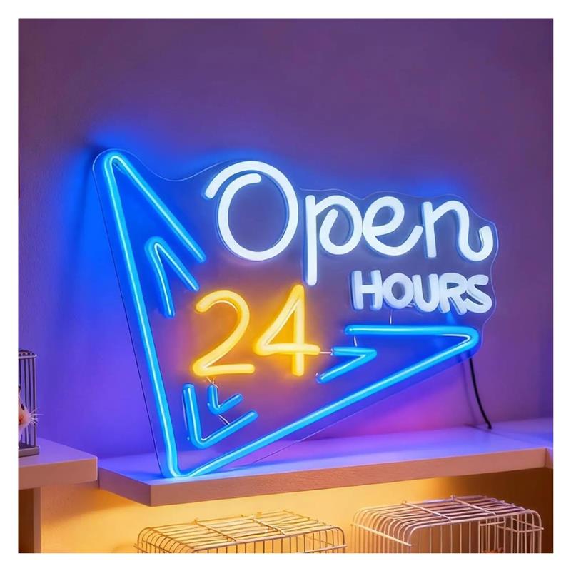 Lampu LED Bertenaga USB Tanda  - Decor Lighting Opening Hours ulasan dan harga