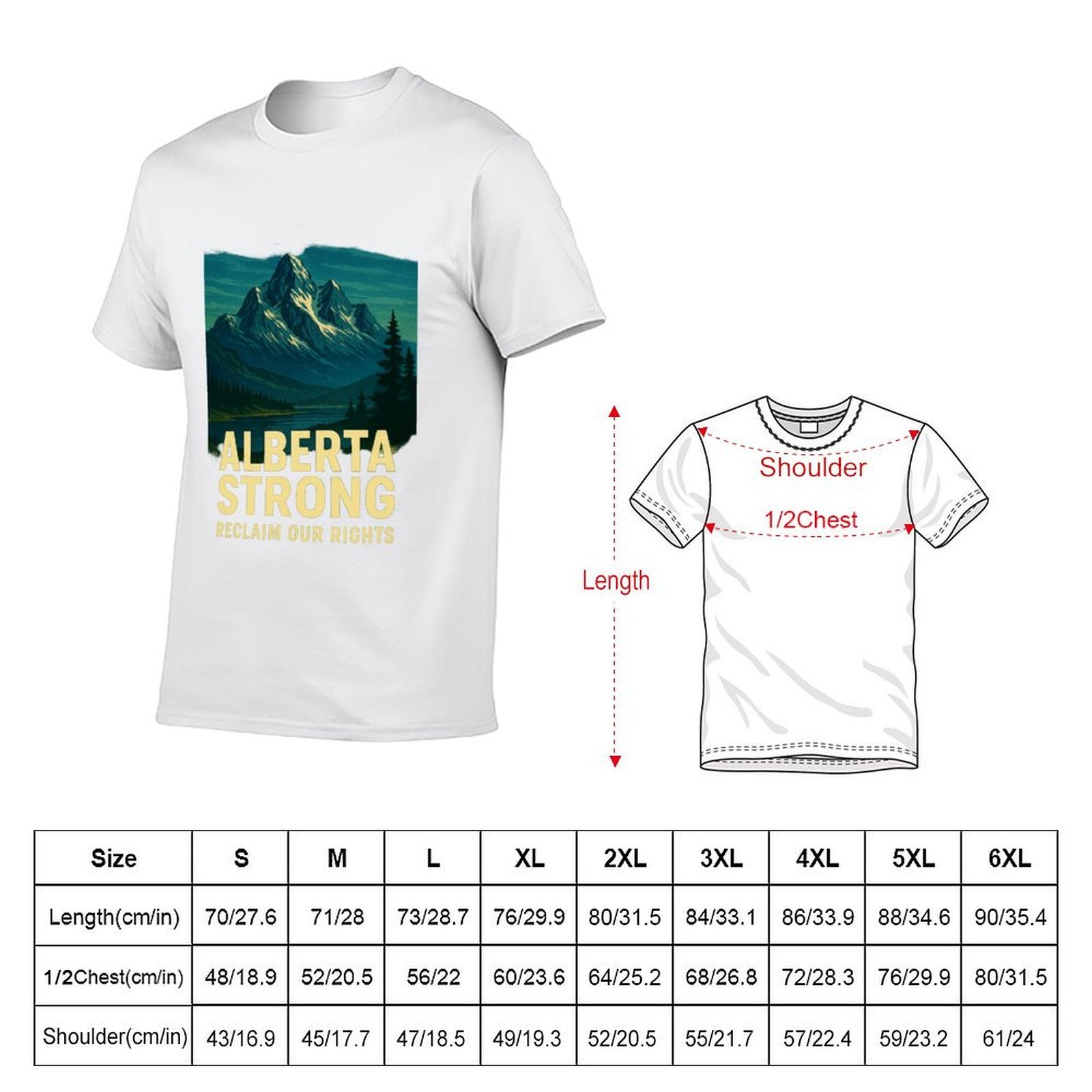 Alberta Strong T-Shirt Kasual  - Alberta Lighting & Decor Photos ulasan dan harga
