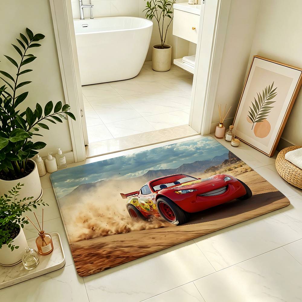 Karpet Anime Lightning-M-mcque - Lighting Mcqueen Decor ulasan dan harga