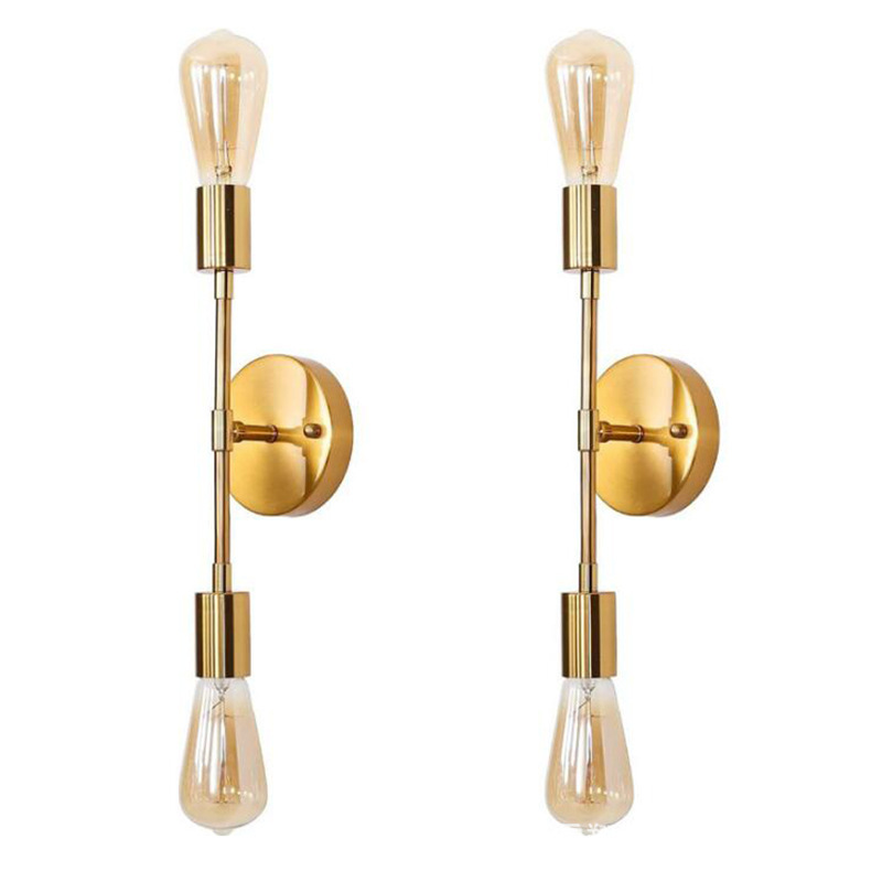 Lampu dinding emas/hitam, kemb - Decor Lighting Returns ulasan dan harga