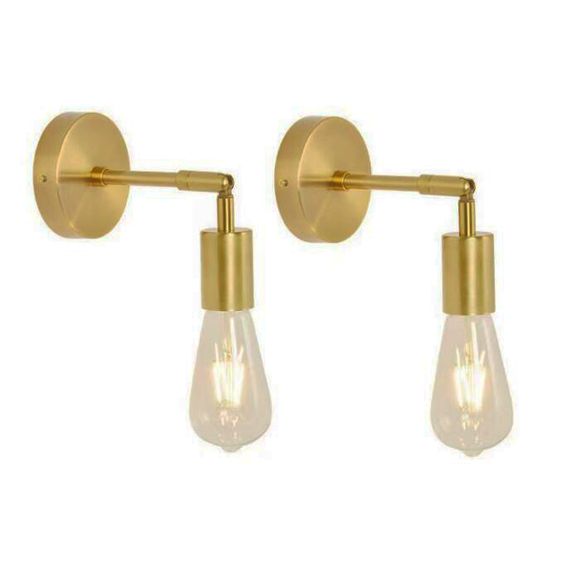 Lampu dinding emas/hitam, kemb - Decor Lighting Returns ulasan dan harga