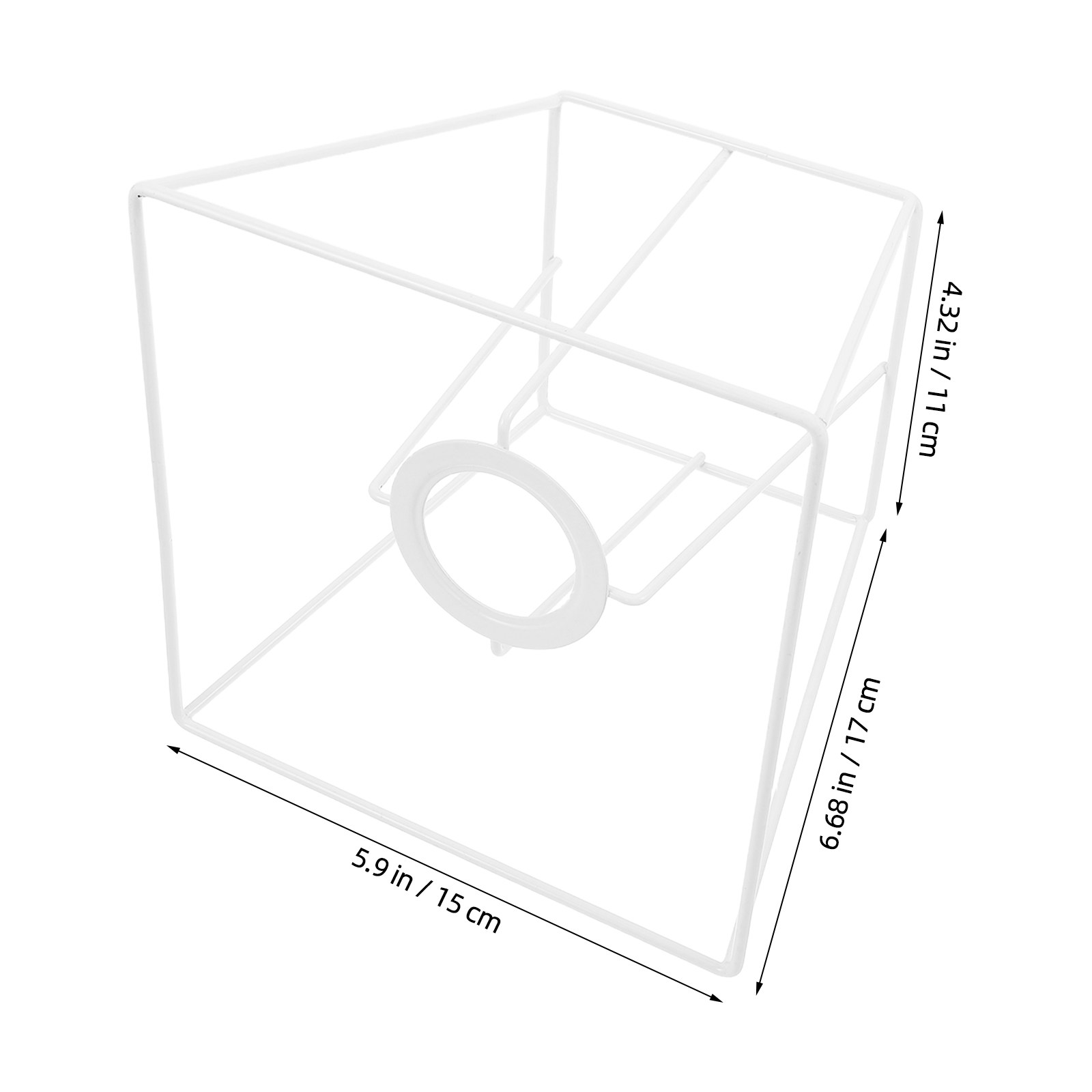 Rangka Kap Lampu Kawat Besi Ge - Geometric Lamp Shade ulasan dan harga