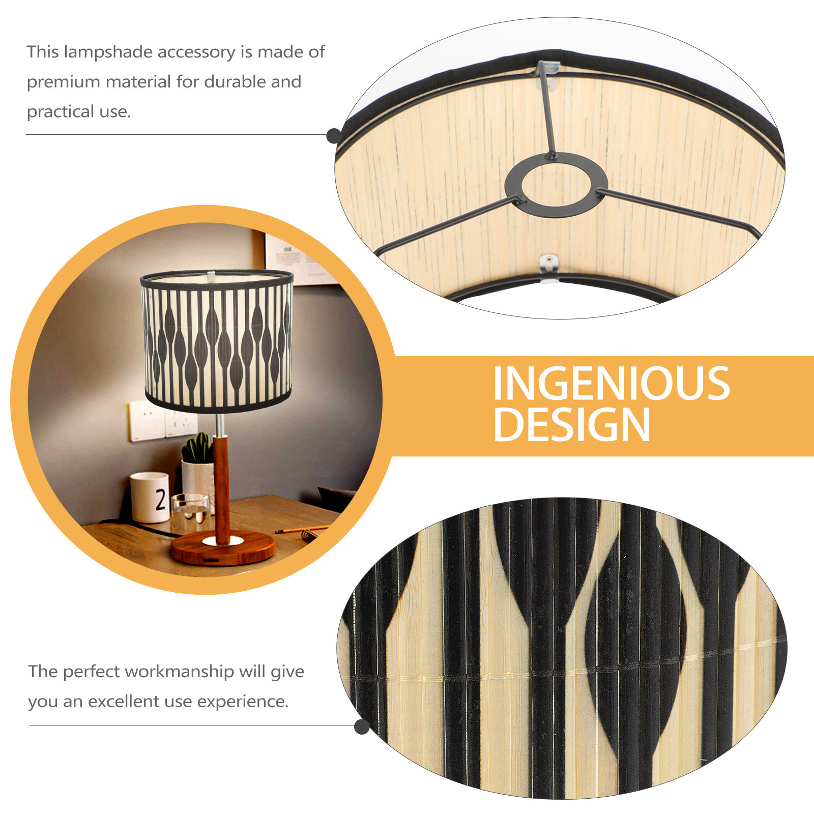 Kap Lampu Bambu Berpola Geomet - Geometric Lamp Shade ulasan dan harga