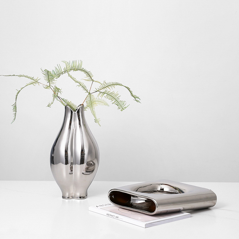 Vas keramik lapis elektroplati - Decor Lighting Returns ulasan dan harga