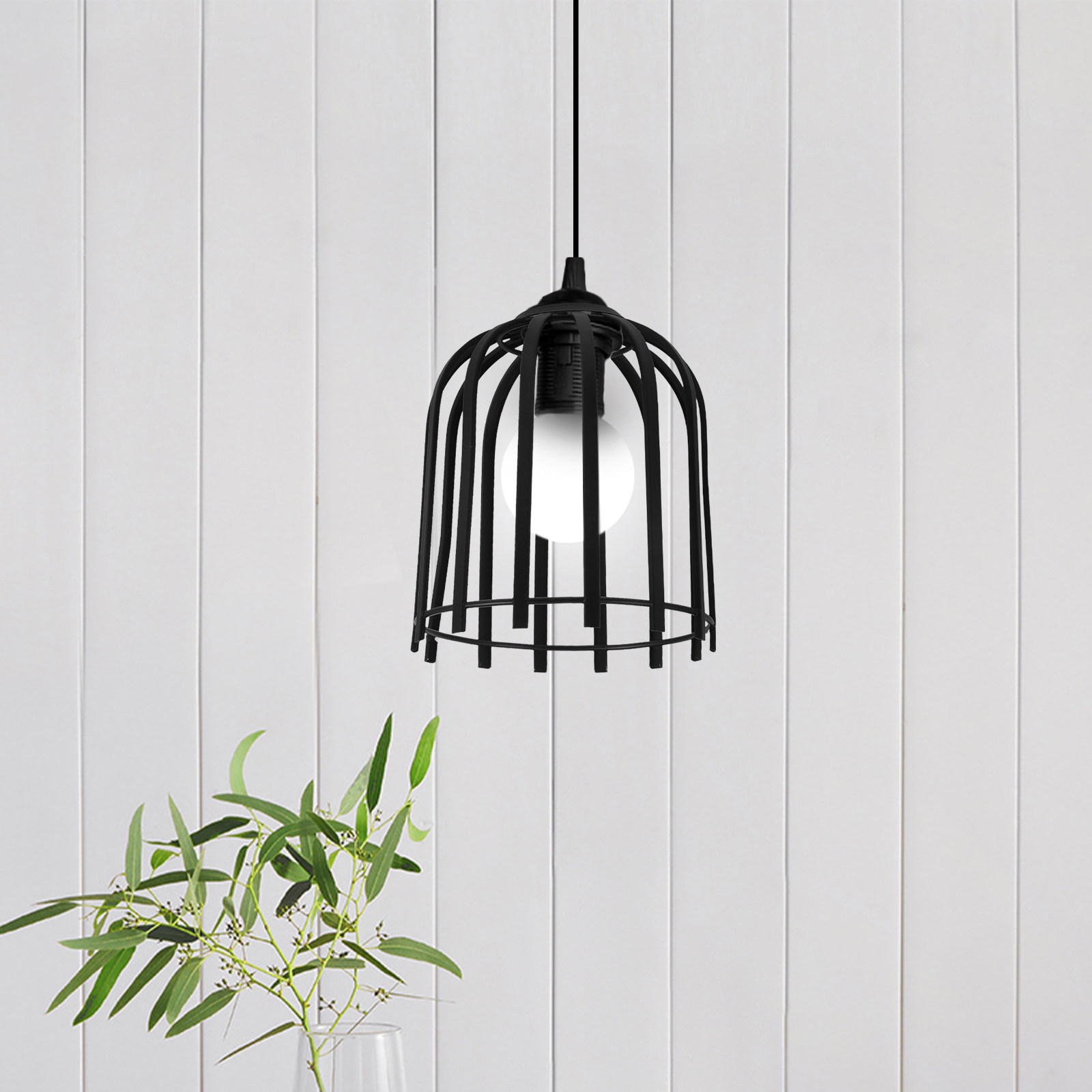 1Pcs Lampu Gantung Kawat Besi  - Geometric Lamp Shade ulasan dan harga