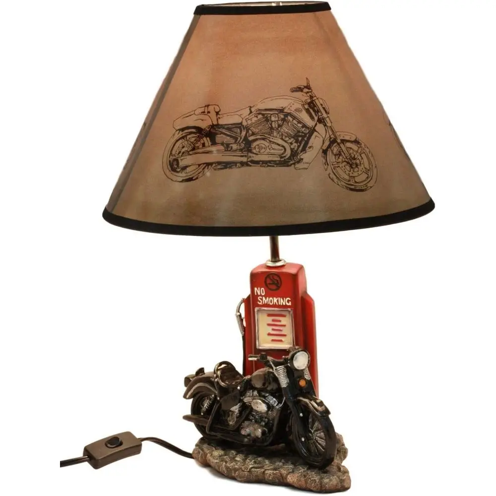 Lampu Meja Pompa Bensin Motor  - Lighting Decor For Home ulasan dan harga
