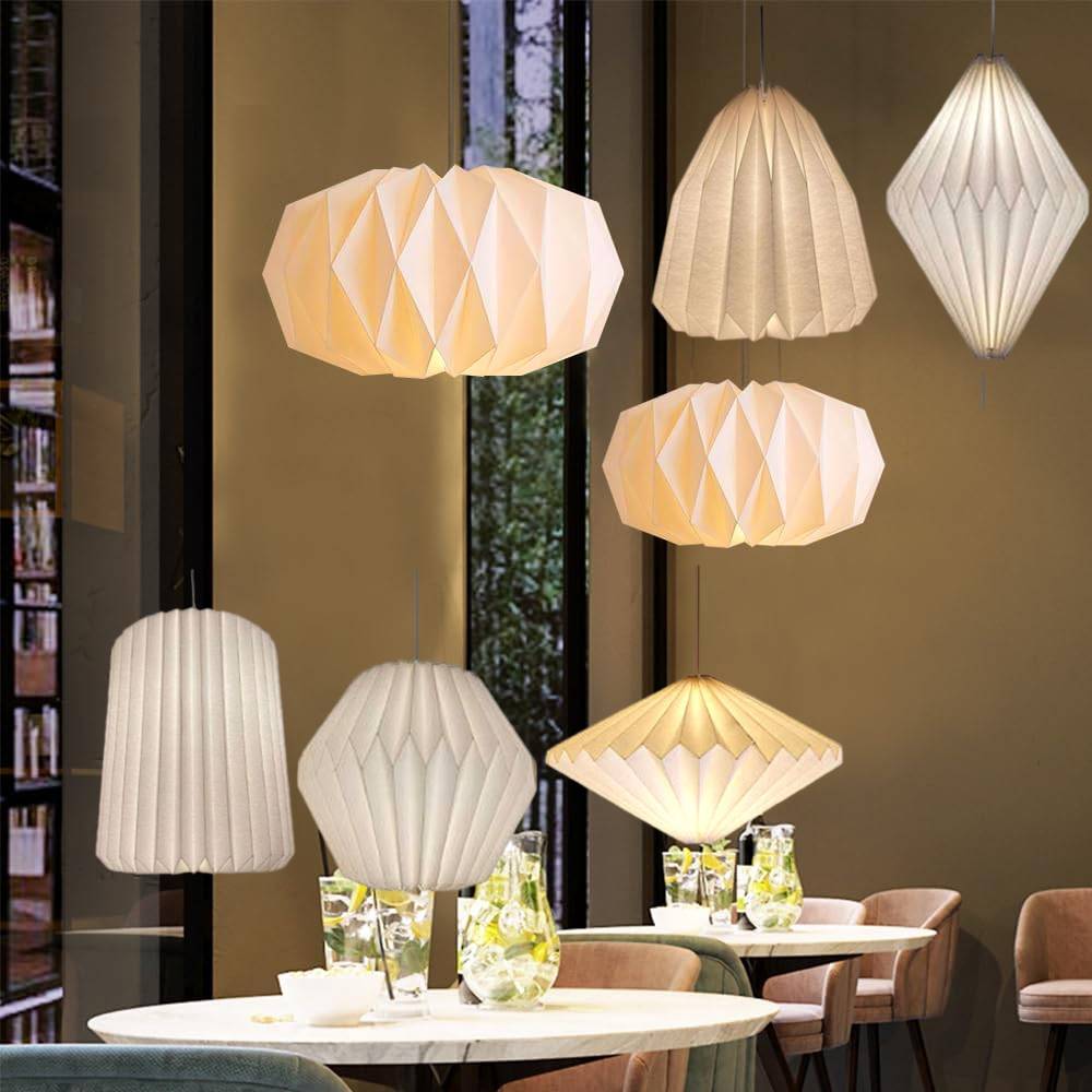 Penutup Lampu Gantung Gaya Nor - Geometric Lamp Shade ulasan dan harga